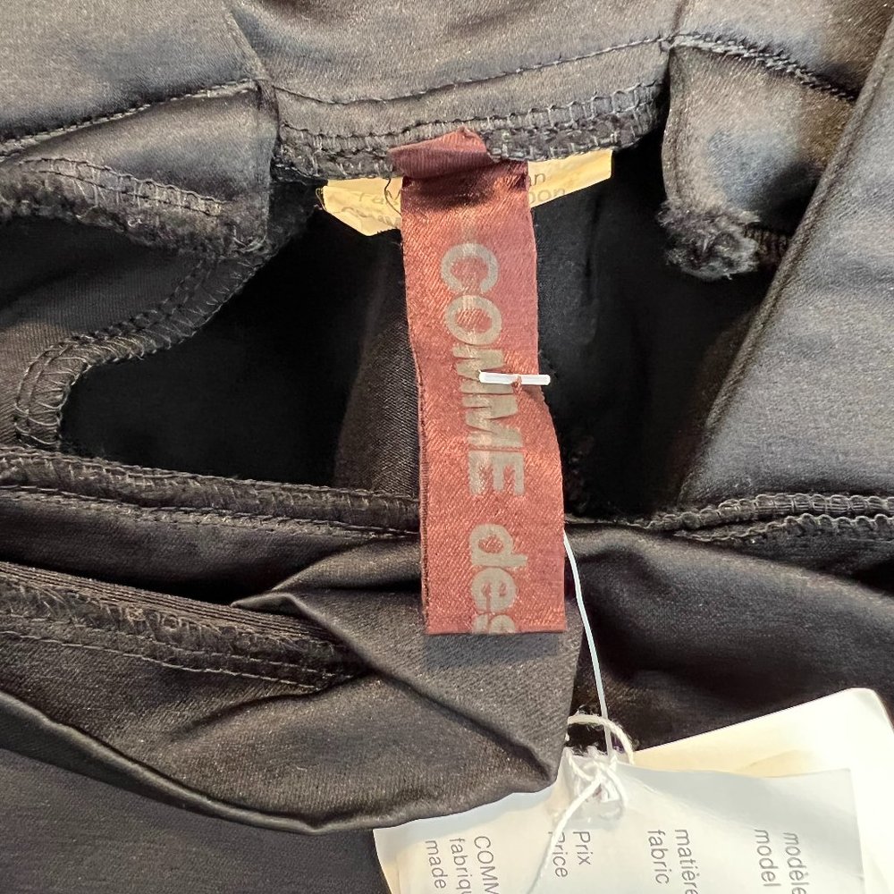 Comme des Garcons Satin Black A-Line Top / w/Tags - Picture 5 of 9